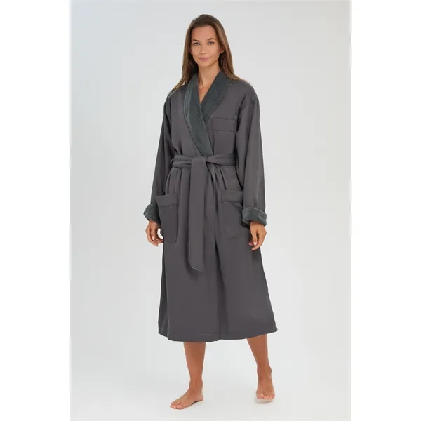 The Microfiber Shawl Robe Lined In Plush - The Microfiber Shawl Robe Lined In Plush - Image 1 of 39