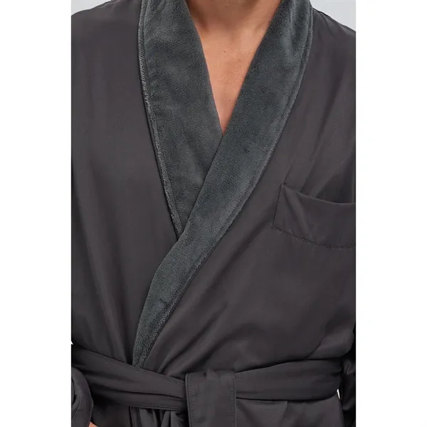 The Microfiber Shawl Robe Lined In Plush - The Microfiber Shawl Robe Lined In Plush - Image 5 of 39