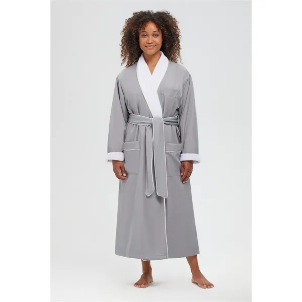 The Microfiber Shawl Robe Lined In Plush - The Microfiber Shawl Robe Lined In Plush - Image 8 of 39