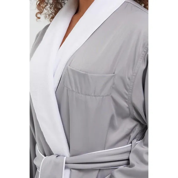 The Microfiber Shawl Robe Lined In Plush - The Microfiber Shawl Robe Lined In Plush - Image 9 of 39