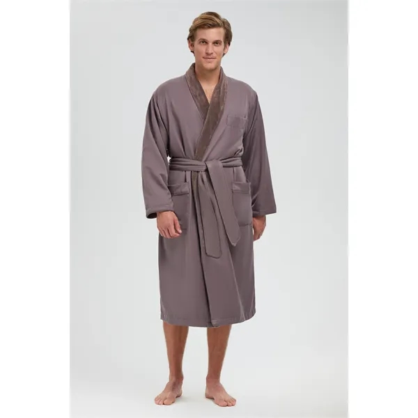 The Microfiber Shawl Robe Lined In Plush - The Microfiber Shawl Robe Lined In Plush - Image 10 of 39