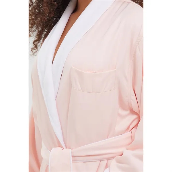 The Microfiber Shawl Robe Lined In Plush - The Microfiber Shawl Robe Lined In Plush - Image 32 of 39