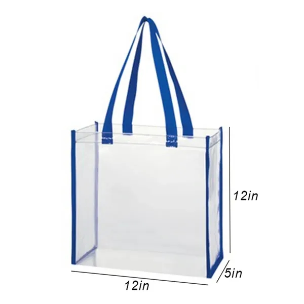 Clear PVC Stadium Tote Bags - Clear PVC Stadium Tote Bags - Image 1 of 1