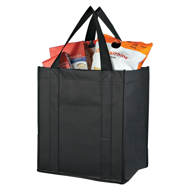 Matte Laminated Non-Woven Shopper Tote Bag - Matte Laminated Non-Woven Shopper Tote Bag - Image 9 of 16