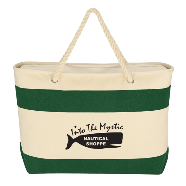 Large Cruising Tote Bag With Rope Handles - Large Cruising Tote Bag With Rope Handles - Image 5 of 16