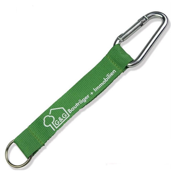 Carabiner Keychain with Polyester Strap - Carabiner Keychain with Polyester Strap - Image 0 of 0
