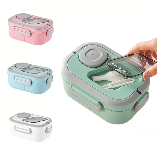 Portable Insulated Lunch Box with Cutlery - Portable Insulated Lunch Box with Cutlery - Image 0 of 5