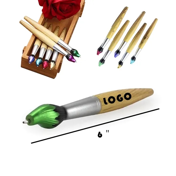 Customizable Brush-Shaped Ballpoint Pen - Customizable Brush-Shaped Ballpoint Pen - Image 1 of 1