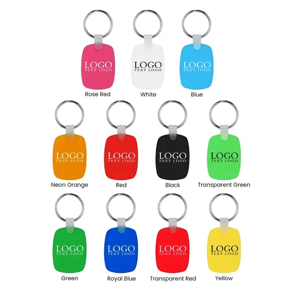 Oval Shaped Silicone Keychain - Oval Shaped Silicone Keychain - Image 27 of 27