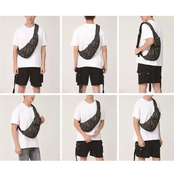 Multipurpose Premium Crossbody Shoulder Bag Sling Backpack T - Multipurpose Premium Crossbody Shoulder Bag Sling Backpack T - Image 2 of 6
