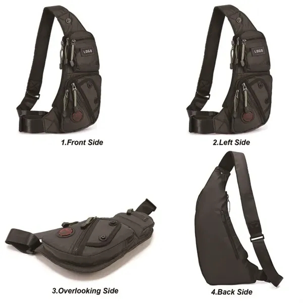 Multipurpose Premium Crossbody Shoulder Bag Sling Backpack T - Multipurpose Premium Crossbody Shoulder Bag Sling Backpack T - Image 3 of 6
