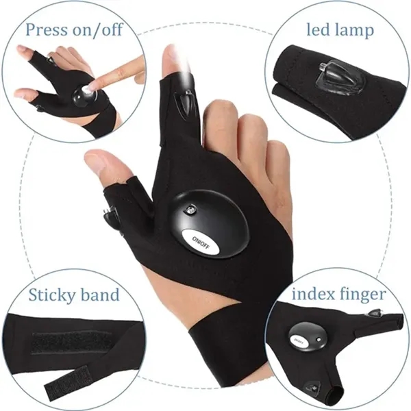 LED Flashlight Multipurpose Glove - LED Flashlight Multipurpose Glove - Image 2 of 3