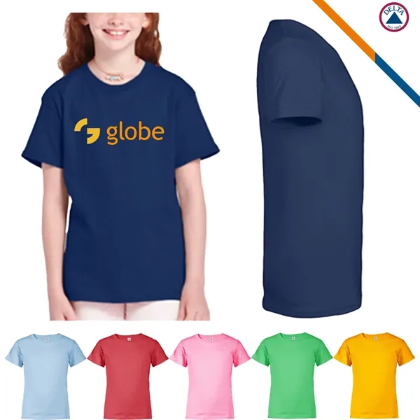 Delta Apparel® 5.2 oz 100% Cotton Kids Pro Weight T-shirts - Delta Apparel® 5.2 oz 100% Cotton Kids Pro Weight T-shirts - Image 1 of 8