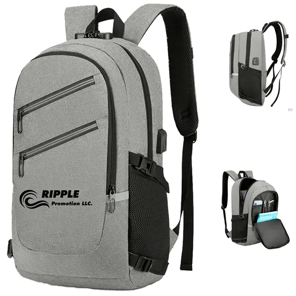 Daily Commute Computer Combination Lock Travel Backpack - Daily Commute Computer Combination Lock Travel Backpack - Image 0 of 4