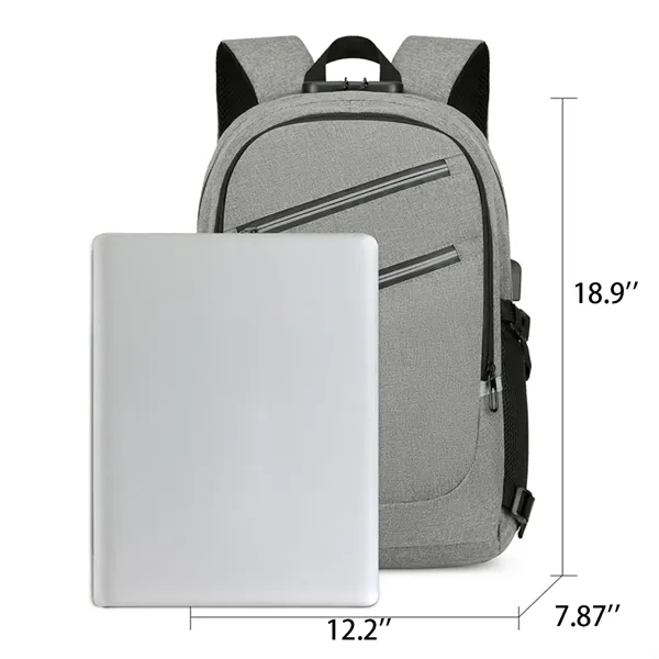 Daily Commute Computer Combination Lock Travel Backpack - Daily Commute Computer Combination Lock Travel Backpack - Image 1 of 4