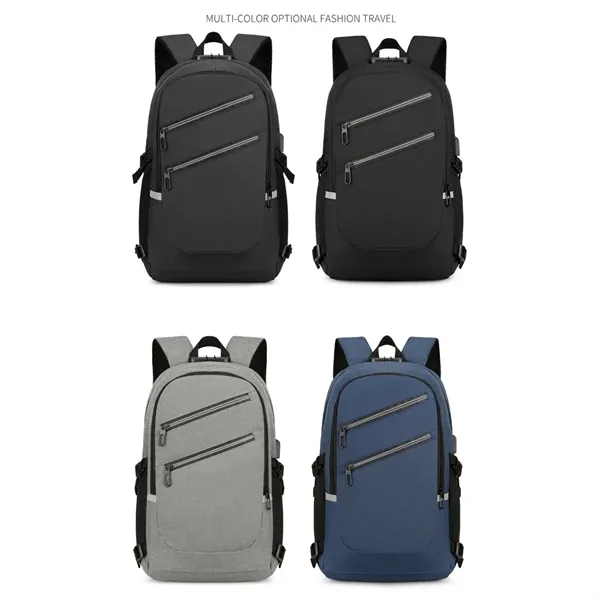 Daily Commute Computer Combination Lock Travel Backpack - Daily Commute Computer Combination Lock Travel Backpack - Image 4 of 4