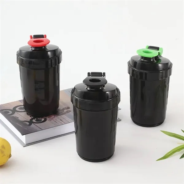 17 oz Pre-Workout Protein Shaker Built-in Powder Storage - 17 oz Pre-Workout Protein Shaker Built-in Powder Storage - Image 7 of 20