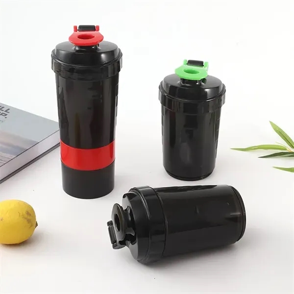 17 oz Pre-Workout Protein Shaker Built-in Powder Storage - 17 oz Pre-Workout Protein Shaker Built-in Powder Storage - Image 10 of 20