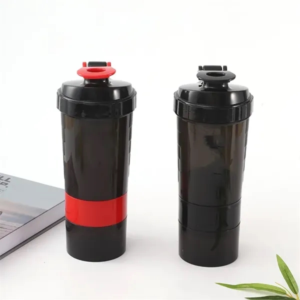 17 oz Pre-Workout Protein Shaker Built-in Powder Storage - 17 oz Pre-Workout Protein Shaker Built-in Powder Storage - Image 11 of 20