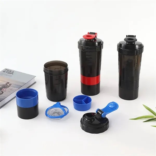 17 oz Pre-Workout Protein Shaker Built-in Powder Storage - 17 oz Pre-Workout Protein Shaker Built-in Powder Storage - Image 12 of 20