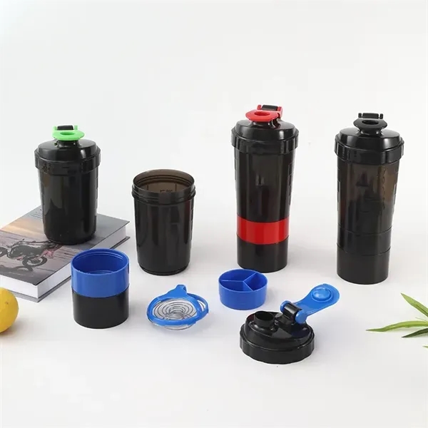 17 oz Pre-Workout Protein Shaker Built-in Powder Storage - 17 oz Pre-Workout Protein Shaker Built-in Powder Storage - Image 13 of 20
