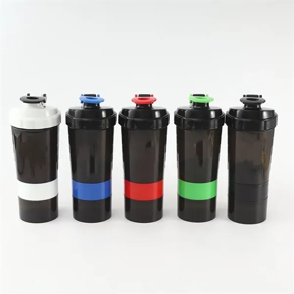 17 oz Pre-Workout Protein Shaker Built-in Powder Storage - 17 oz Pre-Workout Protein Shaker Built-in Powder Storage - Image 14 of 20