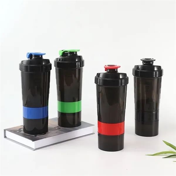 17 oz Pre-Workout Protein Shaker Built-in Powder Storage - 17 oz Pre-Workout Protein Shaker Built-in Powder Storage - Image 15 of 20