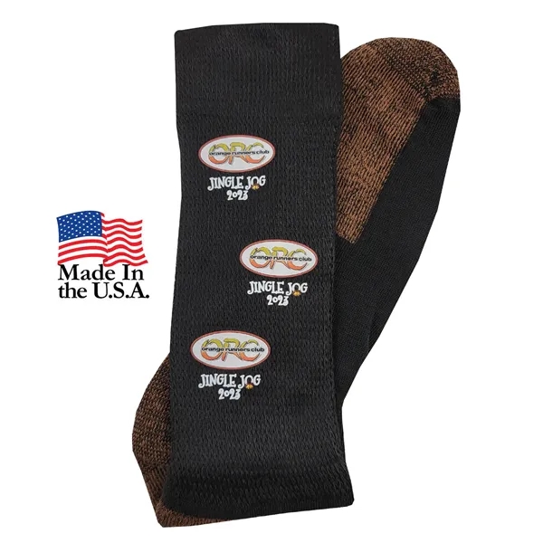 Copper Non-Binding Crew Socks with Oversized DTF - Copper Non-Binding Crew Socks with Oversized DTF - Image 3 of 5