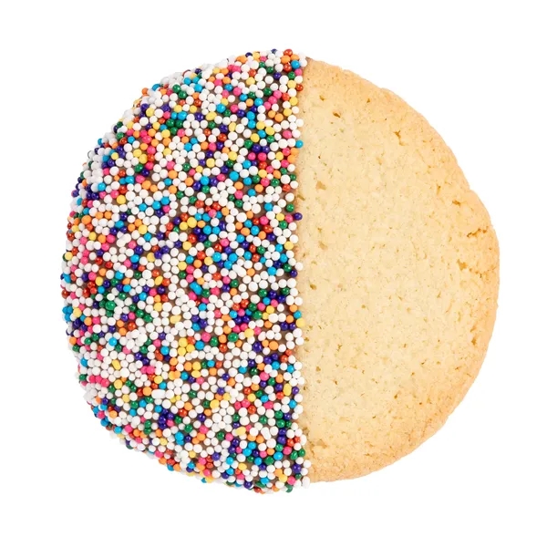 Chocolate Dipped Round Cookie in Gift Tin