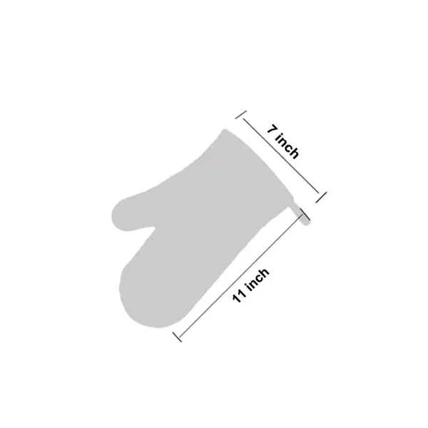 Heat Resistant Cotton Silicone Quilted Oven Mittens Gloves - Heat Resistant Cotton Silicone Quilted Oven Mittens Gloves - Image 6 of 6