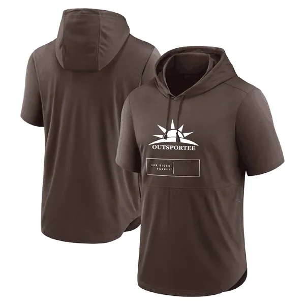 Baseball Hooded Short Sleeve T-shirt - Baseball Hooded Short Sleeve T-shirt - Image 2 of 3
