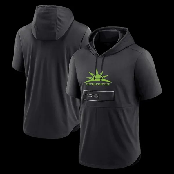 Baseball Hooded Short Sleeve T-shirt - Baseball Hooded Short Sleeve T-shirt - Image 3 of 3