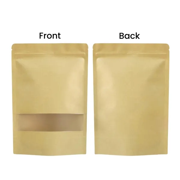 Stand Up Kraft Paper Bags with Window - Stand Up Kraft Paper Bags with Window - Image 2 of 4