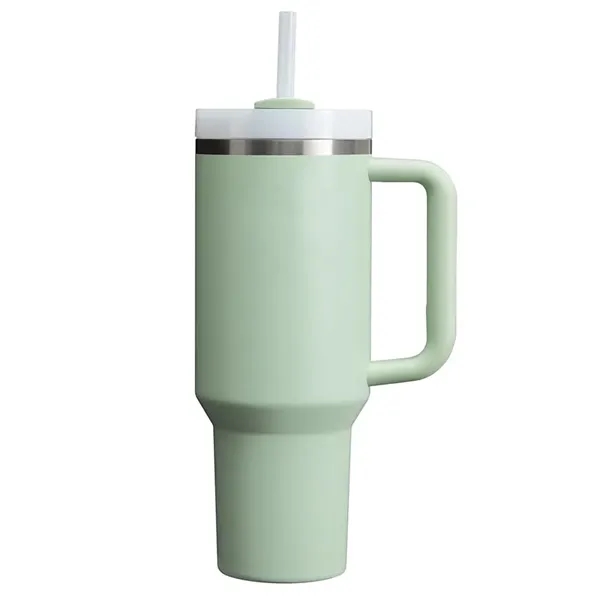 Tumbler with Handle and Straw Lid Insulated Water Bottle - Tumbler with Handle and Straw Lid Insulated Water Bottle - Image 6 of 7