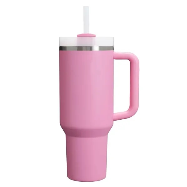 Tumbler with Handle and Straw Lid Insulated Water Bottle - Tumbler with Handle and Straw Lid Insulated Water Bottle - Image 7 of 7