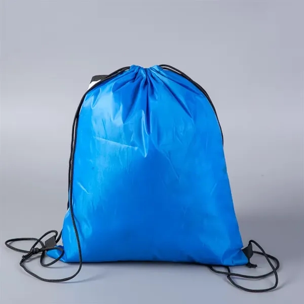 Printed Mesh Pocket Drawstring Backpack - Printed Mesh Pocket Drawstring Backpack - Image 1 of 6