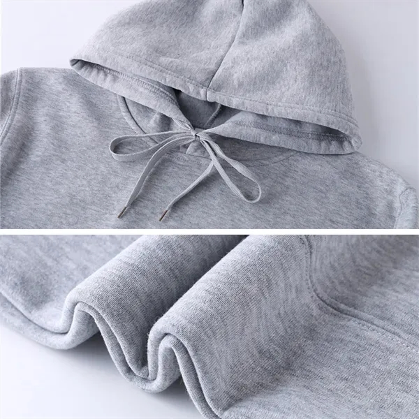Unisex Solid Basic Hoodie - Unisex Solid Basic Hoodie - Image 2 of 6