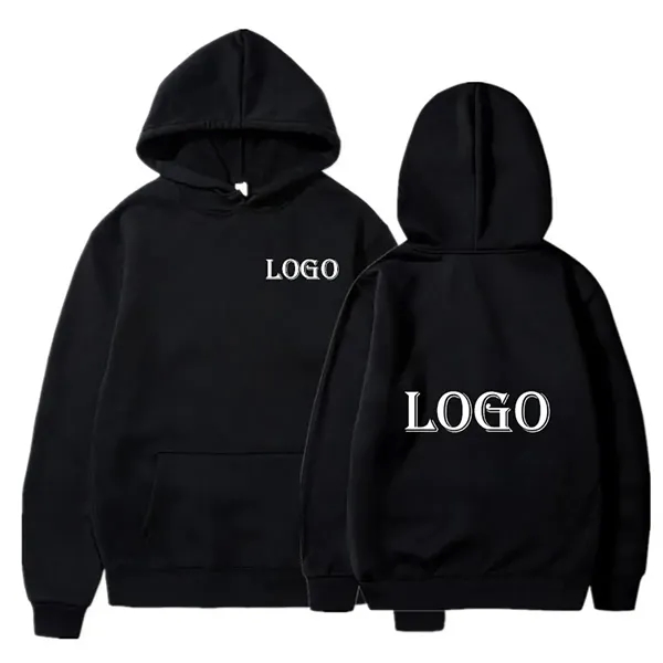Unisex Solid Basic Hoodie - Unisex Solid Basic Hoodie - Image 4 of 6