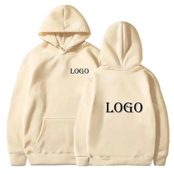 Unisex Solid Basic Hoodie - Unisex Solid Basic Hoodie - Image 5 of 6