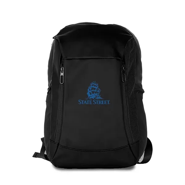 PU Leatherette Water Resistant Backpack - PU Leatherette Water Resistant Backpack - Image 1 of 13
