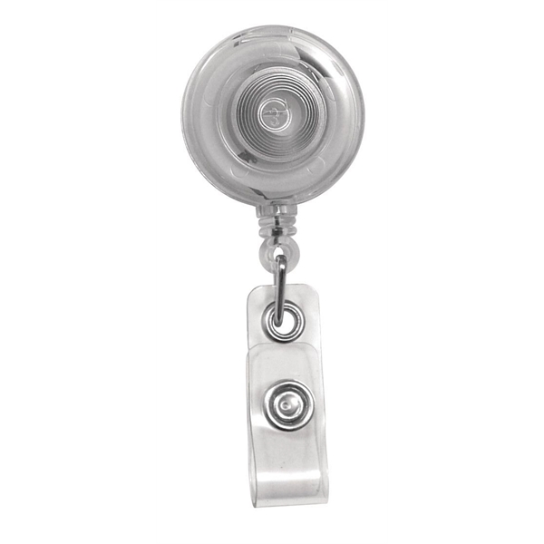 Translucent Plastic Clip-On Badge Reel - Translucent Plastic Clip-On Badge Reel - Image 7 of 7