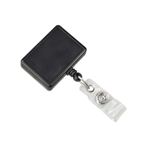 Rectangle Badge Reel with Clear Vinyl Strap - Rectangle Badge Reel with Clear Vinyl Strap - Image 4 of 4