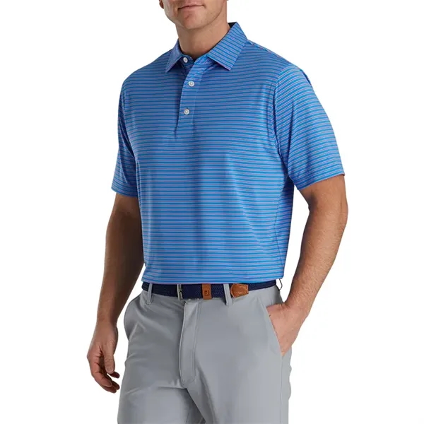 FootJoy ProDry Performance Stretch Lisle Pinstripe Polo - FootJoy ProDry Performance Stretch Lisle Pinstripe Polo - Image 4 of 7