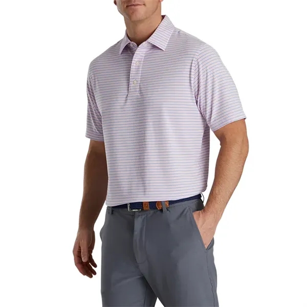 FootJoy ProDry Performance Stretch Lisle Pinstripe Polo - FootJoy ProDry Performance Stretch Lisle Pinstripe Polo - Image 5 of 7