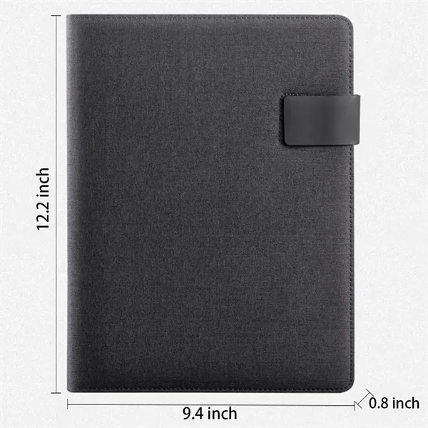 3 in 1 Padfolio Notebook Phone Stand USB Driver Organizer - 3 in 1 Padfolio Notebook Phone Stand USB Driver Organizer - Image 2 of 3