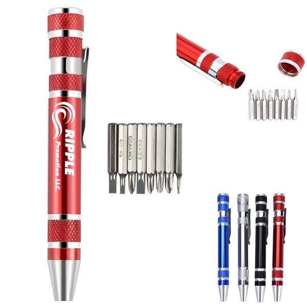 8 in1Fixing Screwdriver Precision Tools Multifunction Pen - 8 in1Fixing Screwdriver Precision Tools Multifunction Pen - Image 0 of 4