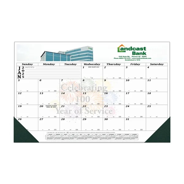 12 Month Full Color Desk Calendar - 17" x 11" - 12 Month Full Color Desk Calendar - 17" x 11" - Image 0 of 0