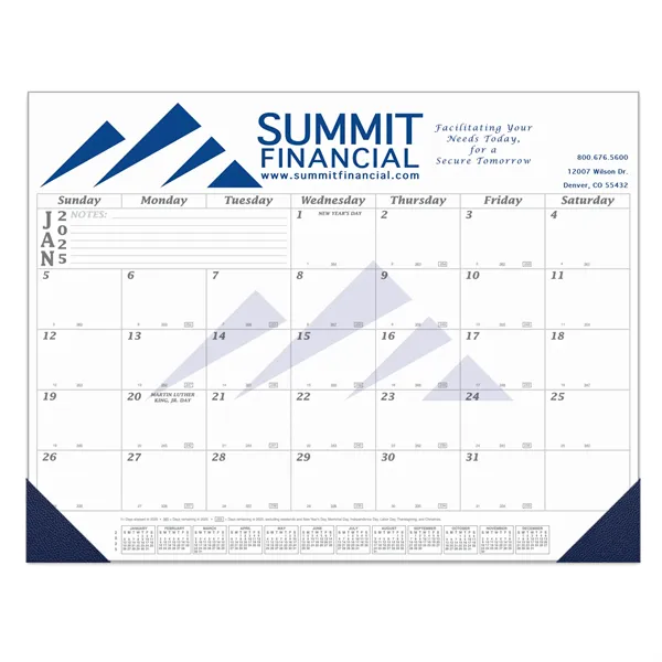 12 Month Value-Line Desk Calendar - 21 3/4" x 16 3/4" - 12 Month Value-Line Desk Calendar - 21 3/4" x 16 3/4" - Image 0 of 0