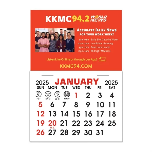 Stick It Magnet Calendar Pads - Rectangle w/Square Corners - Stick It Magnet Calendar Pads - Rectangle w/Square Corners - Image 1 of 1