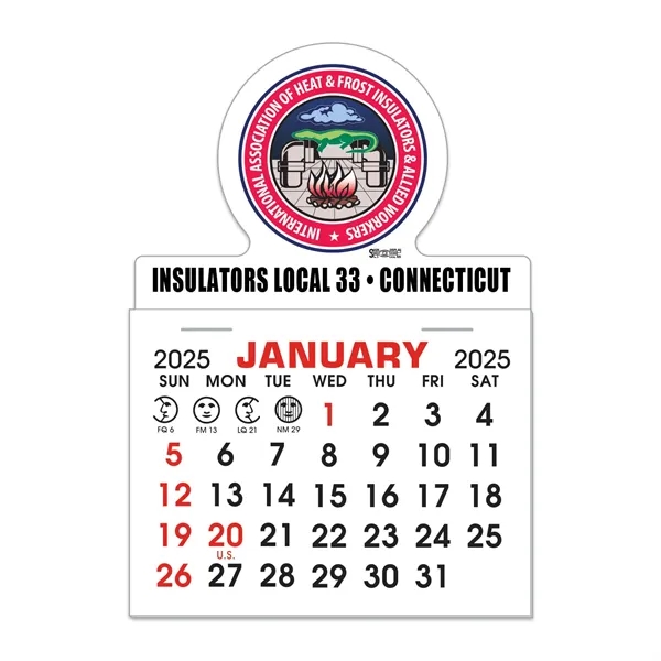 Stick It Magnet Calendar Pads - Round w/ Bottom Strip - Stick It Magnet Calendar Pads - Round w/ Bottom Strip - Image 1 of 1